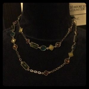 Premier Designs antiqued brass with glass beads